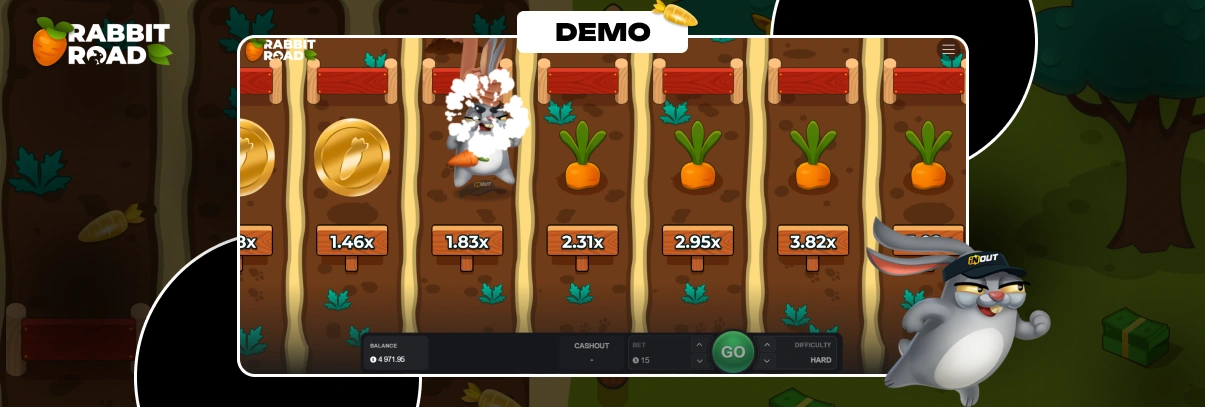 Rabbit Road Demo Modus.